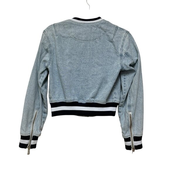 Women's Skinnygirl Denim bomber jacket Size XS - Picture 3 of 5